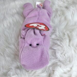 1993 Happy The Hippo Ty Plush 6”